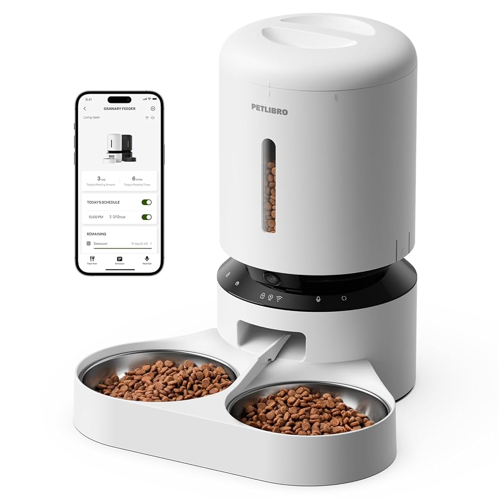 Automatic 5G WiFi Pet Feeder For Multiple Cats and Dogs